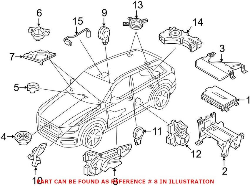 Audi Speaker - Front 4M0035415